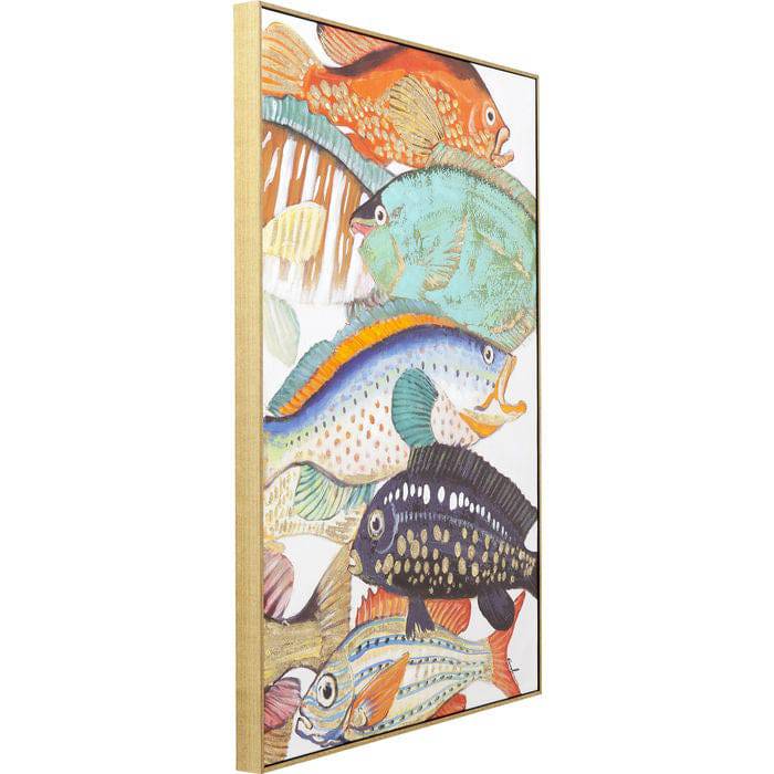 Picture Touched Fish Meeting Two 100x75cm - JULIA VENCE STORE