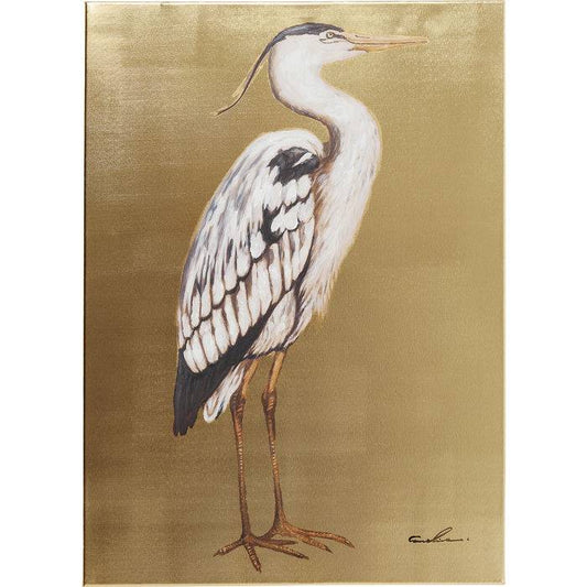 Picture Touched Heron Right 70x50cm - JULIA VENCE STORE