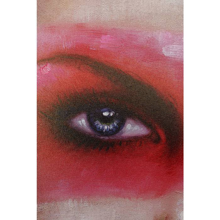 Picture Touched Red Eye Lady 90x140 - JULIA VENCE STORE