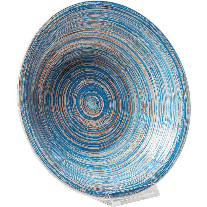 Plate Deep Swirl Blue ‚àö√≤21cm - JULIA VENCE STORE