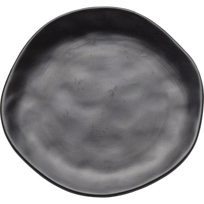 Plate Organic Black Ø20cm - JULIA VENCE STORE