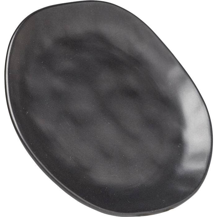 Plate Organic Black Ø20cm - JULIA VENCE STORE