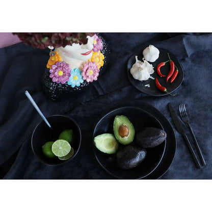 Plate Organic Black Ø26cm - JULIA VENCE STORE