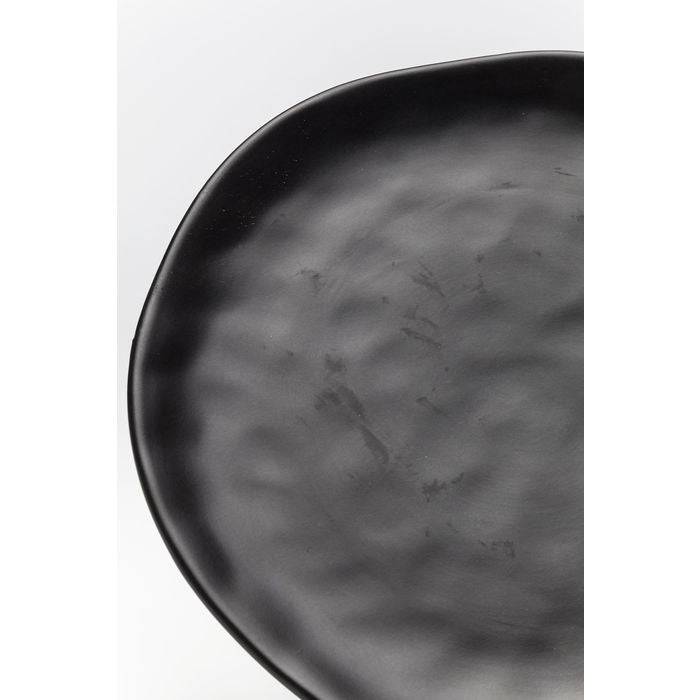 Plate Organic Black Ø26cm - JULIA VENCE STORE