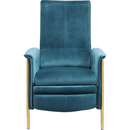 Relax Chair Lazy Velvet Blue - JULIA VENCE STORE