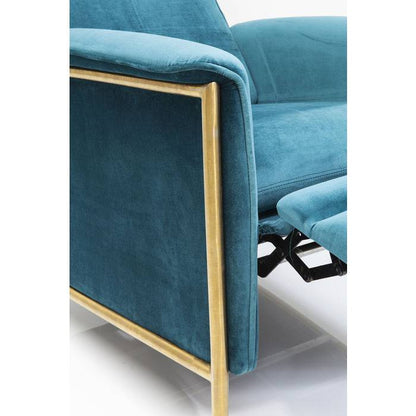 Relax Chair Lazy Velvet Blue - JULIA VENCE STORE