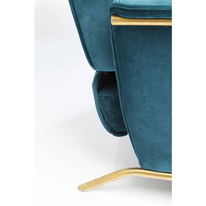 Relax Chair Lazy Velvet Blue - JULIA VENCE STORE