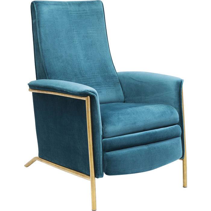 Relax Chair Lazy Velvet Blue - JULIA VENCE STORE