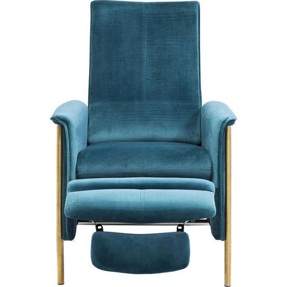 Relax Chair Lazy Velvet Blue - JULIA VENCE STORE