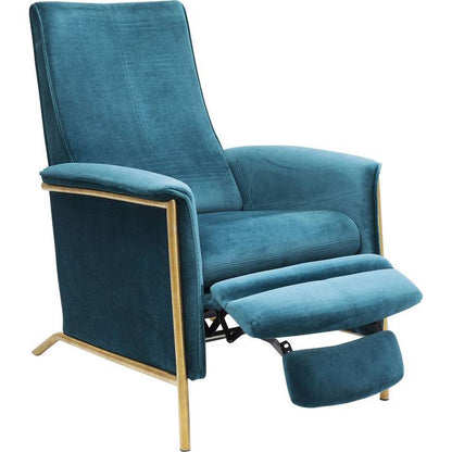 Relax Chair Lazy Velvet Blue - JULIA VENCE STORE