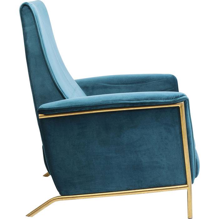 Relax Chair Lazy Velvet Blue - JULIA VENCE STORE