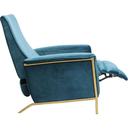 Relax Chair Lazy Velvet Blue - JULIA VENCE STORE