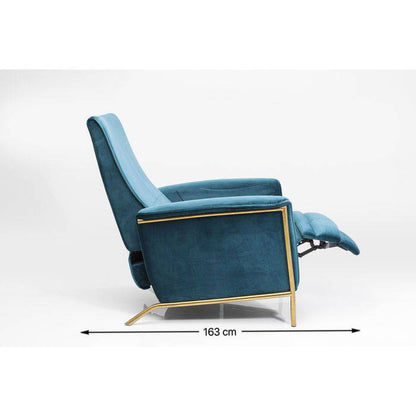 Relax Chair Lazy Velvet Blue - JULIA VENCE STORE