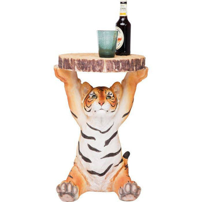 Side Table Animal Tiger Ø35cm - JULIA VENCE STORE