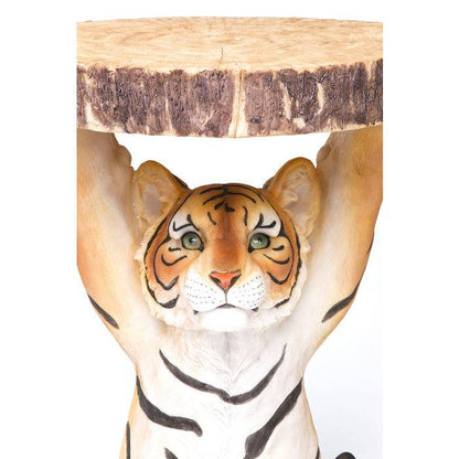 Side Table Animal Tiger Ø35cm - JULIA VENCE STORE