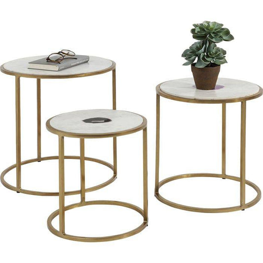 Marble Side Table Set |