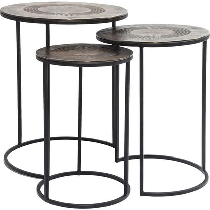 Side Table Marrakesh Ø48cm (3/Set) - JULIA VENCE STORE