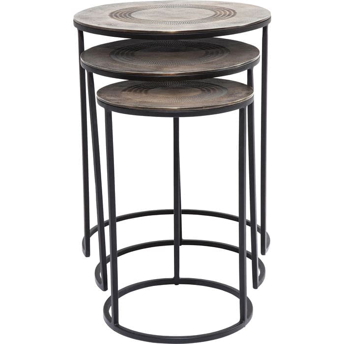 Side Table Marrakesh Ø48cm (3/Set) - JULIA VENCE STORE