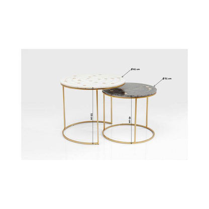 Side Table Mystic Round Small (2/Set) ‚àö√≤61cm - JULIA VENCE STORE