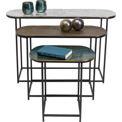 Oval Side Table Set