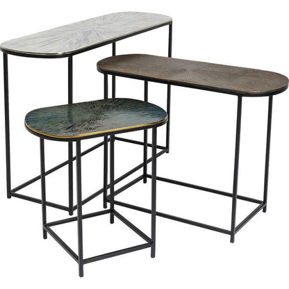 Oval Side Table Set