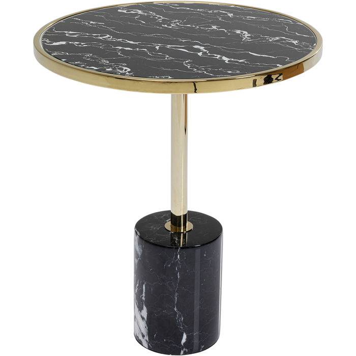 Side Table San Remo Base Black Ø46cm - JULIA VENCE STORE