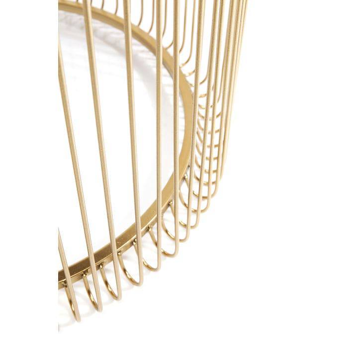 Side Table Wire Brass (2/Set) - JULIA VENCE STORE