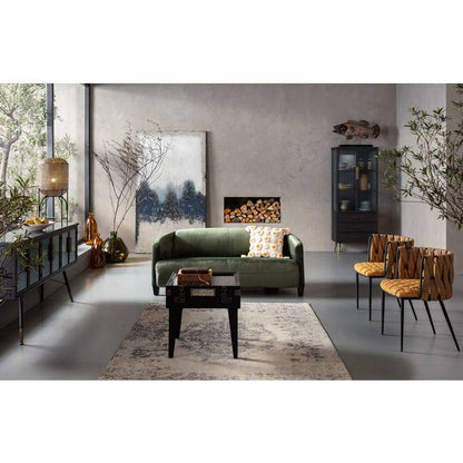 Sofa Cigar Lounge 3-Seater Green - JULIA VENCE STORE