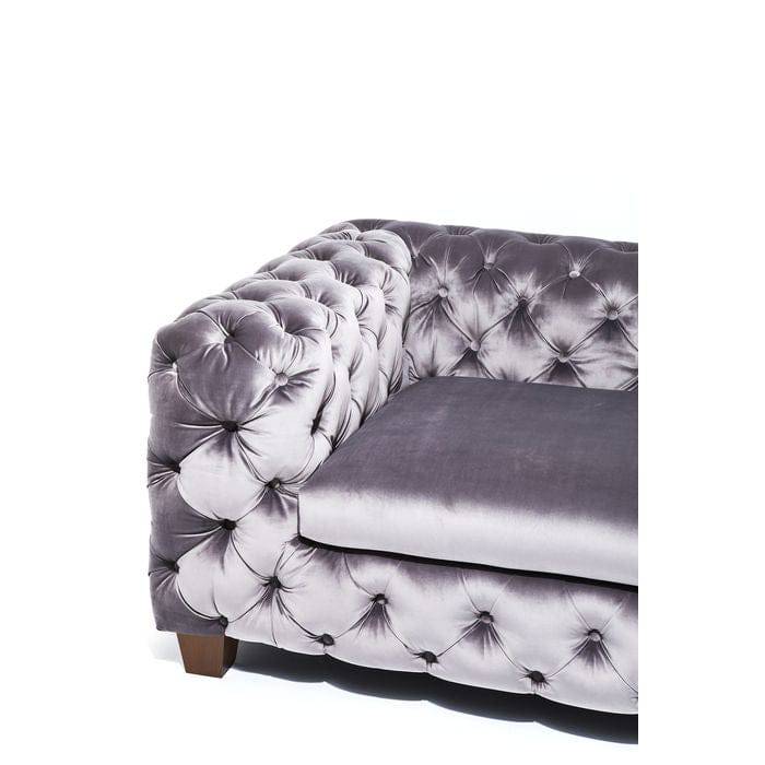 Sofa Desire 3-Seater Silver Grey - JULIA VENCE STORE