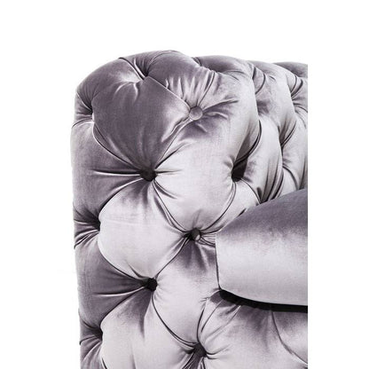 Sofa Desire 3-Seater Silver Grey - JULIA VENCE STORE