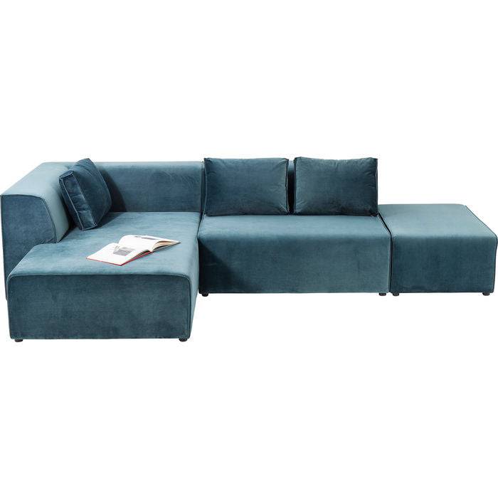 Sofa Infinity Velvet Ocean Left - JULIA VENCE STORE