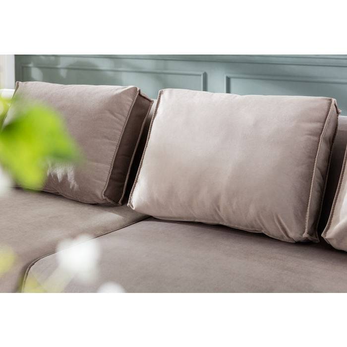 Sofa Infinity Velvet Taupe Right - JULIA VENCE STORE