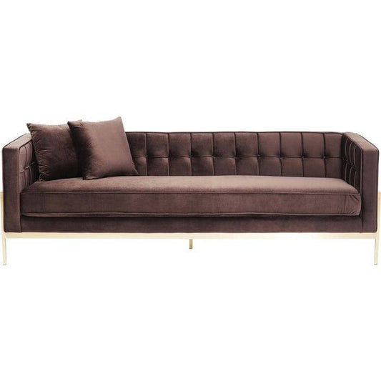 Sofa Loft 3-Seater Brown - JULIA VENCE STORE