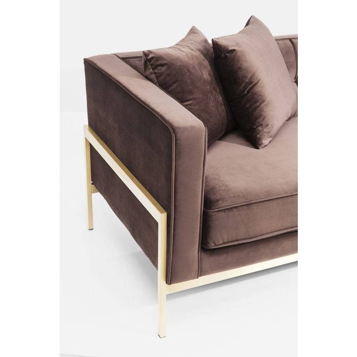 Sofa Loft 3-Seater Brown - JULIA VENCE STORE