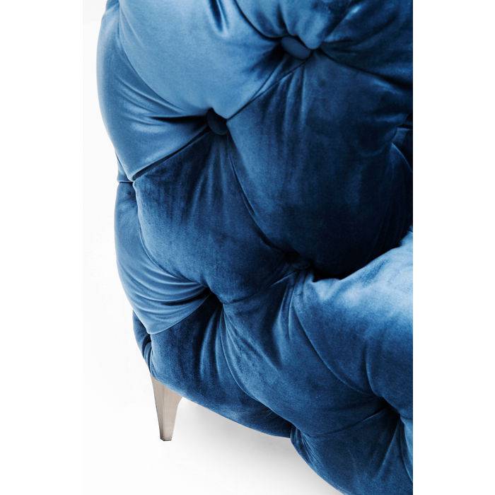 Sofa Look 2-Seater Velvet Blue - JULIA VENCE STORE