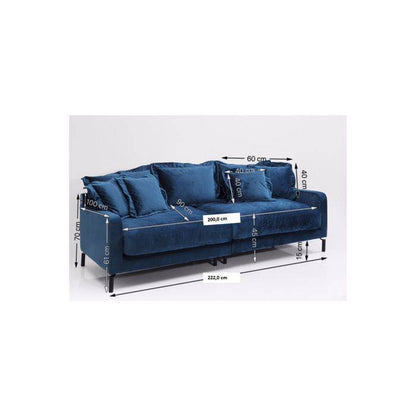 Sofa Lullaby 2-seater Bluegreen - JULIA VENCE STORE