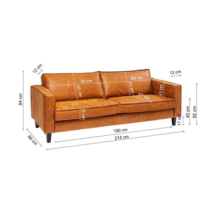 Sofa Neo 2-Seater Tobacco - JULIA VENCE STORE