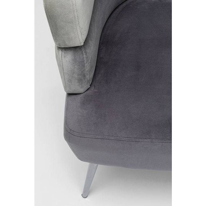 Sofa Sandwich 2-Seater Grey - JULIA VENCE STORE