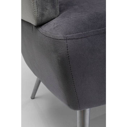 Sofa Sandwich 2-Seater Grey - JULIA VENCE STORE