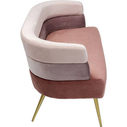 Sofa Sandwich 2-Seater Mauve - JULIA VENCE STORE