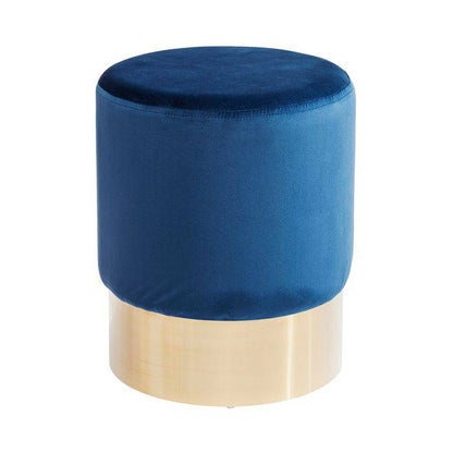 Stool Cherry Blue Brass Ø35cm - JULIA VENCE STORE