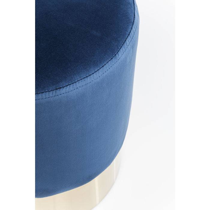 Stool Cherry Blue Brass Ø35cm - JULIA VENCE STORE