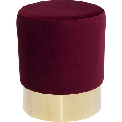 Stool Cherry Bordeaux Brass ‚àö√≤35cm - JULIA VENCE STORE