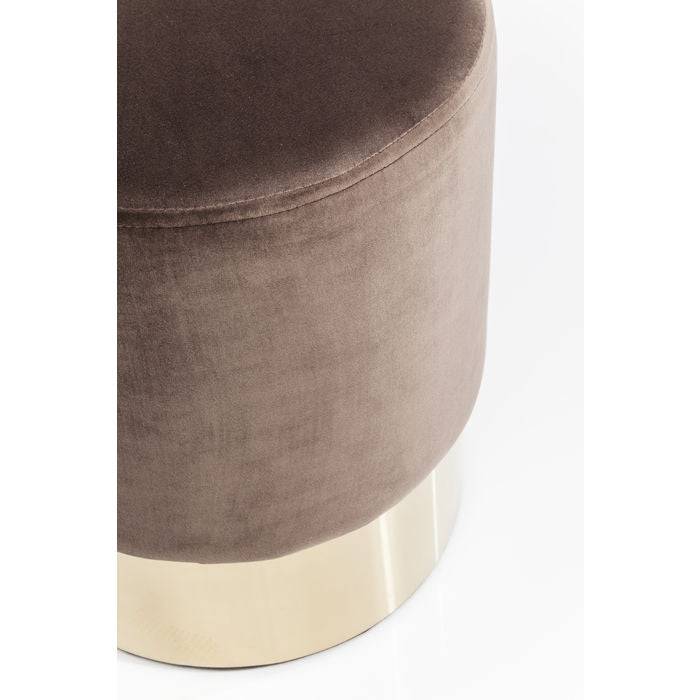 Stool Cherry Brown Brass ‚àö√≤35cm - JULIA VENCE STORE