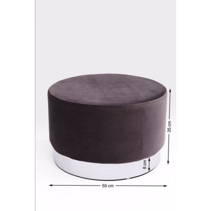 Stool Cherry Dark Grey Silver ‚àö√≤55cm - JULIA VENCE STORE