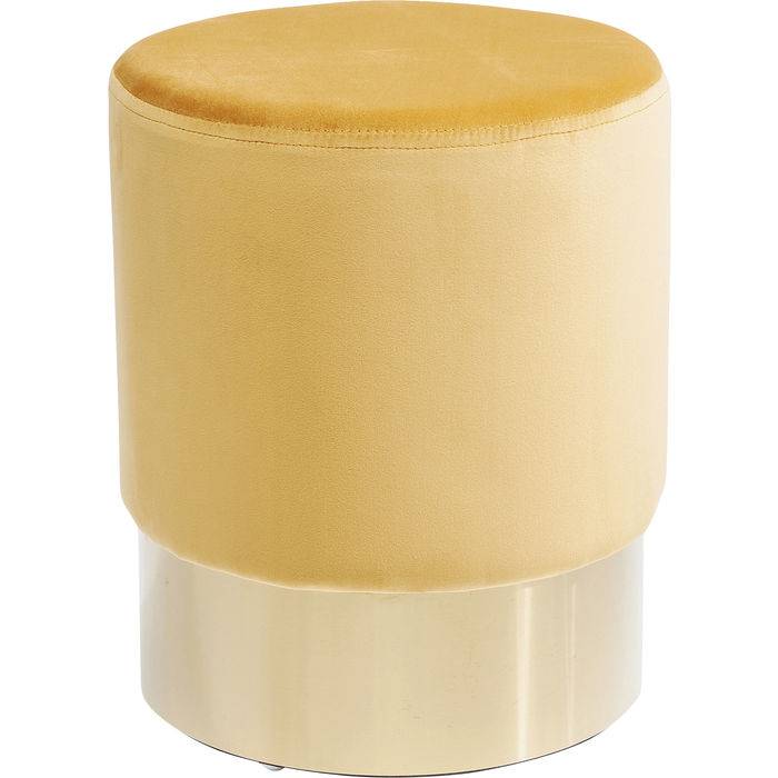 Stool Cherry Orange Brass Ø35cm - JULIA VENCE STORE