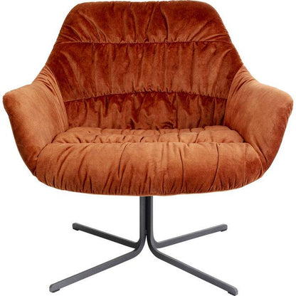 Swivel Armchair Bristol Rust Red - JULIA VENCE STORE