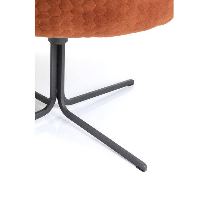 Swivel Armchair Bristol Rust Red - JULIA VENCE STORE