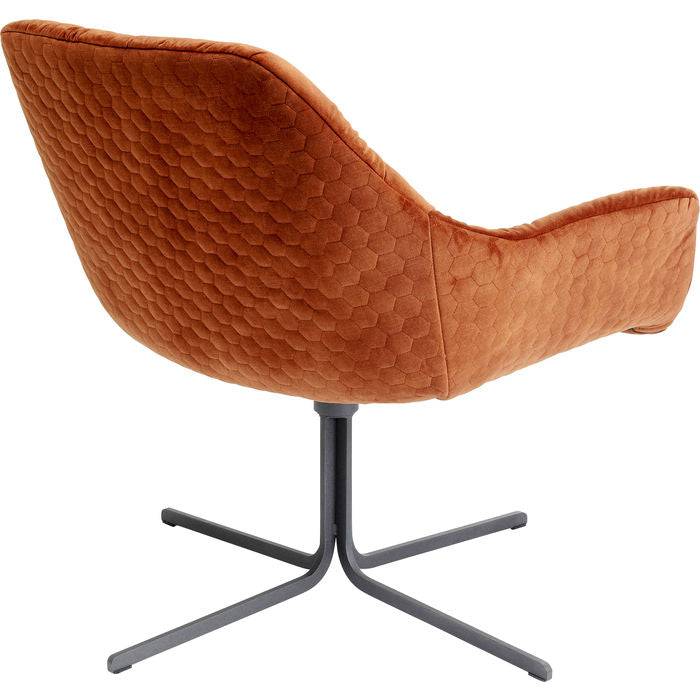 Swivel Armchair Bristol Rust Red - JULIA VENCE STORE