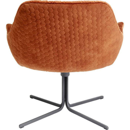 Swivel Armchair Bristol Rust Red - JULIA VENCE STORE